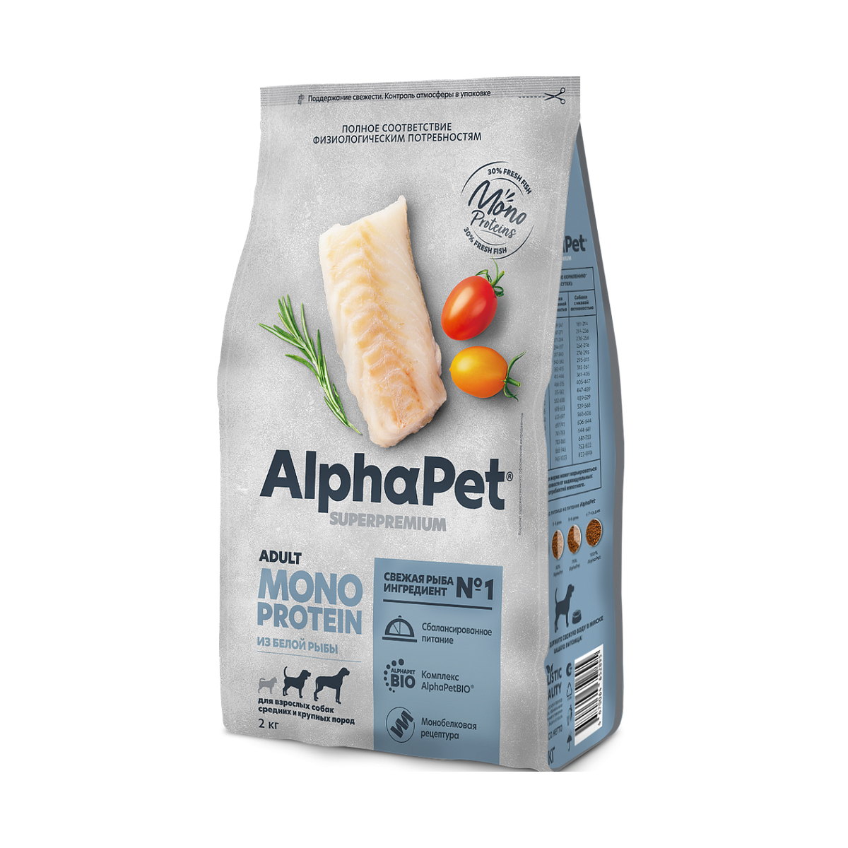 Упаковка AlphaPet Adult Monoprotein