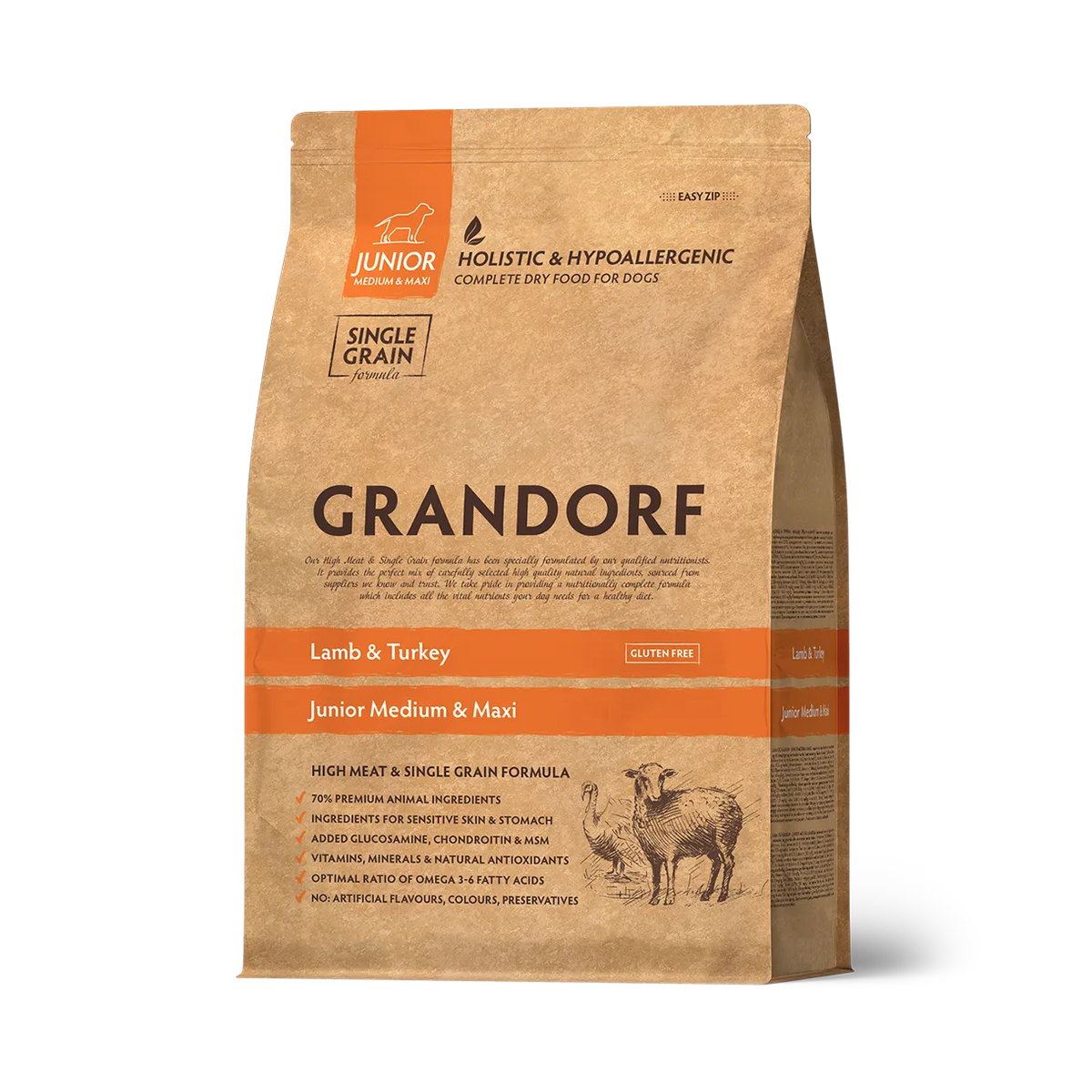 Упаковка GRANDORF Holistic Junior Medium Maxi