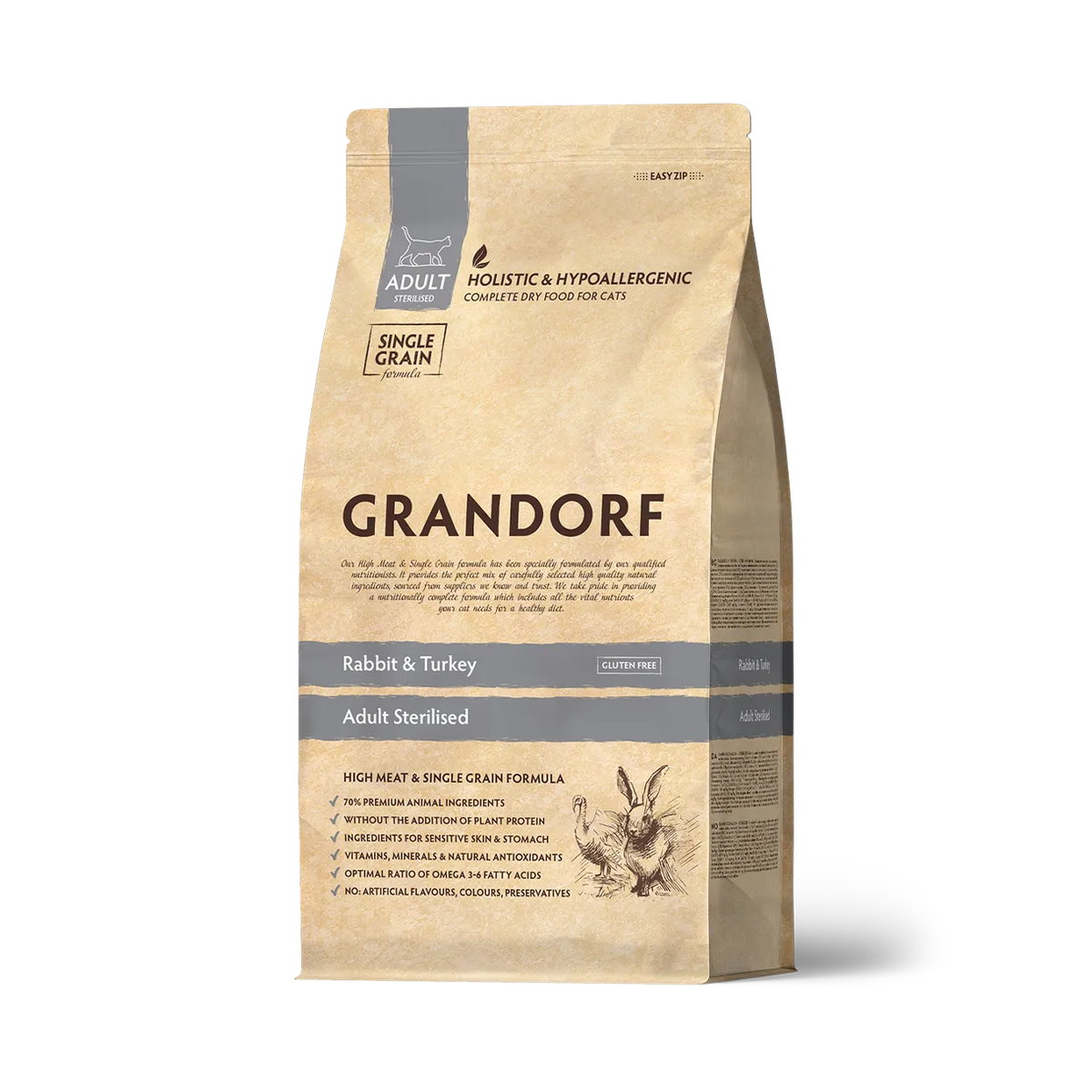 Упаковка GRANDORF Holistic Adult Sterilised