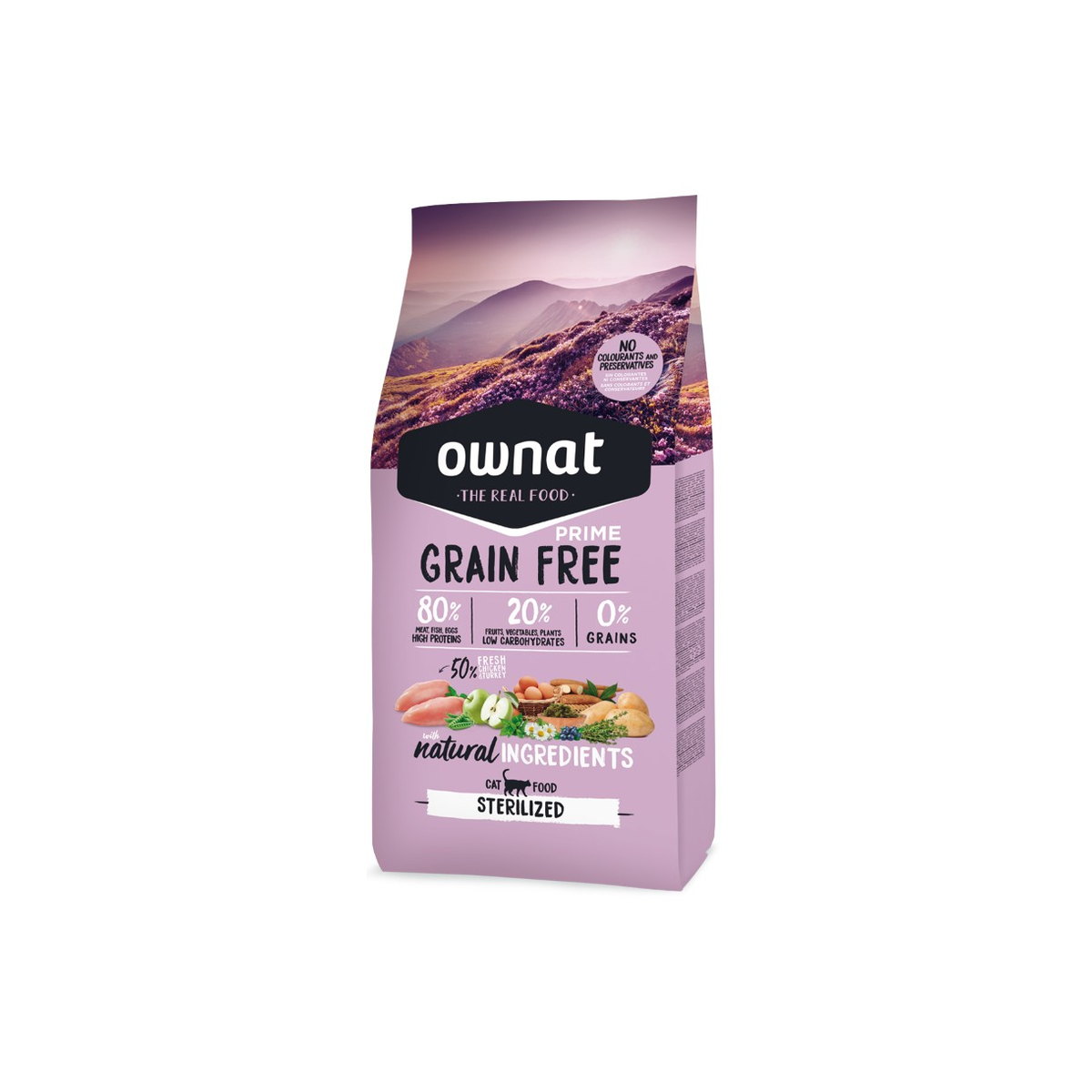 Упаковка Ownat Adult Sterilized Grain Free Prime