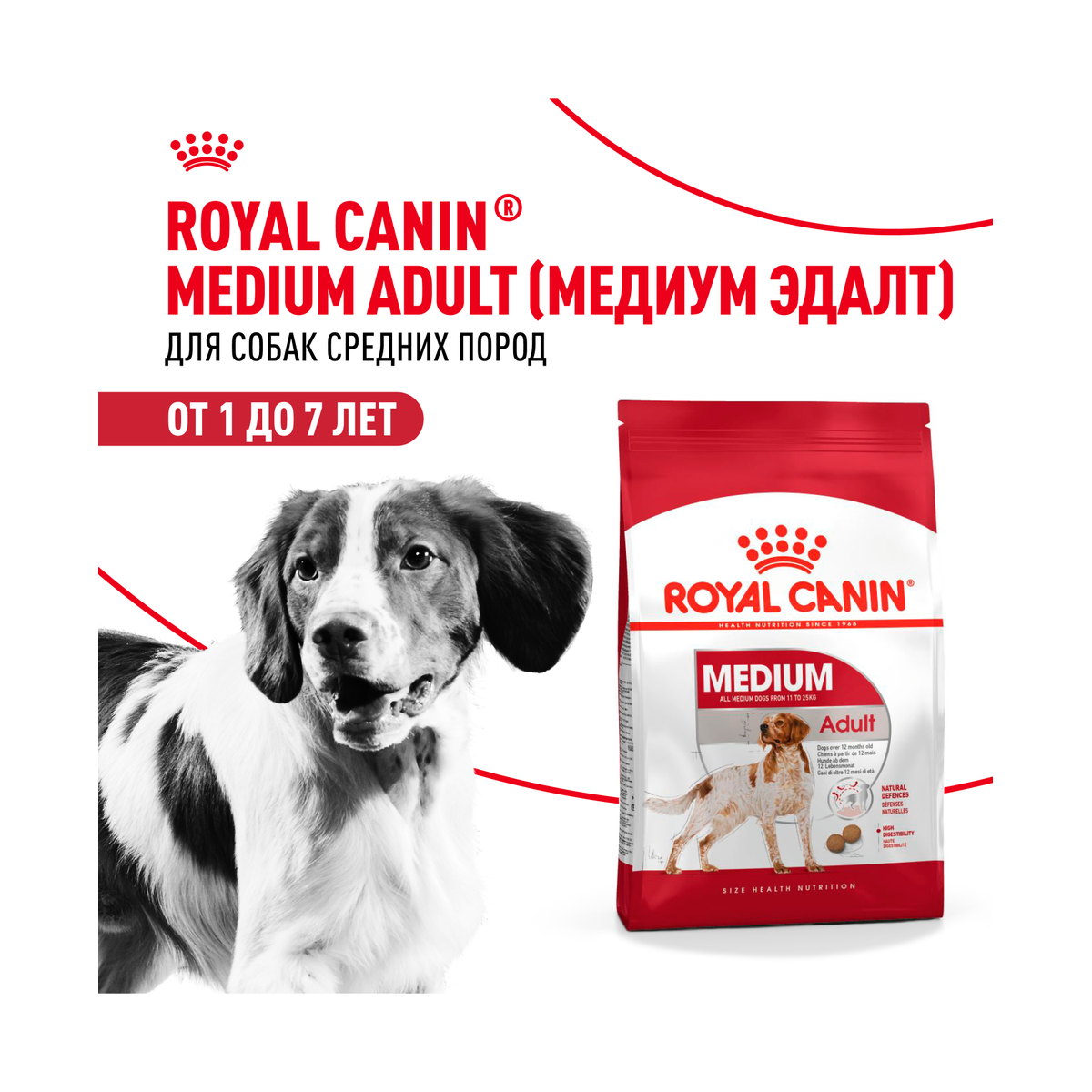 Информация о составе и свойствах Royal Canin Medium Adult