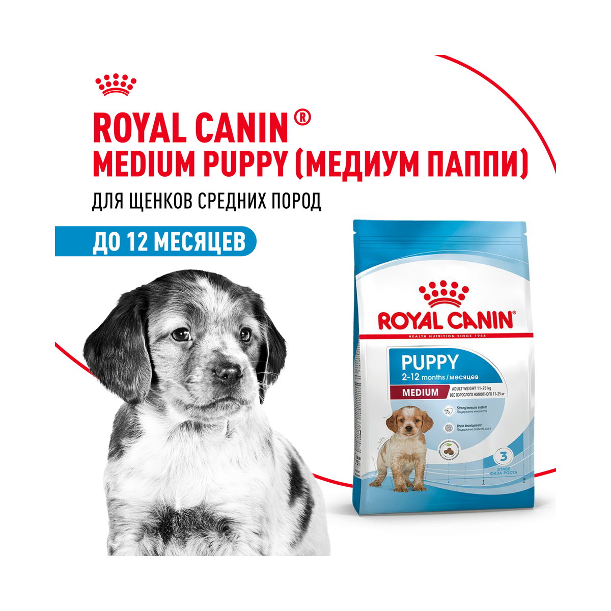 Информация о составе и свойствах Royal Canin Medium Puppy