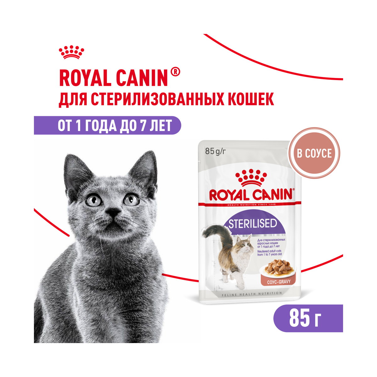 Информация о составе и свойствах Royal Canin Sterilised